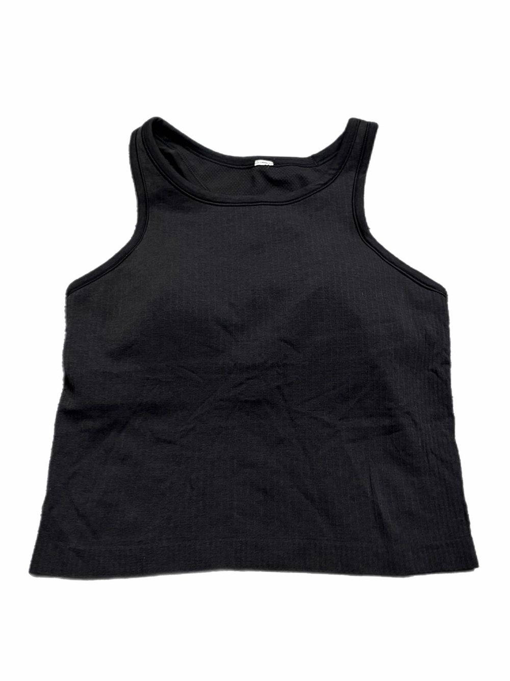 Lululemon Ebb to Street Cropped Racerback Tank Top (Black) Size 6